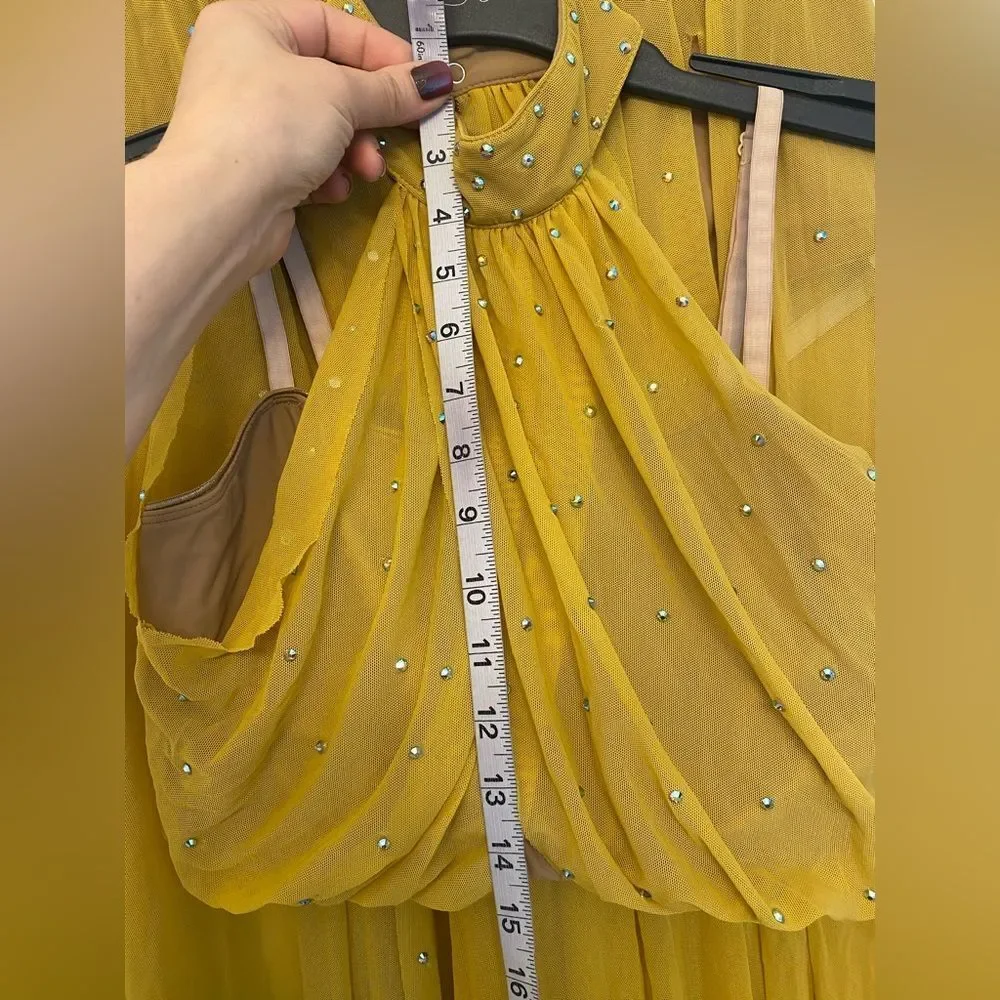 Revolution Tenth House 2 piece dance costume yellow ENIGMA TH21006 MA adult